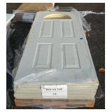 Steel 4 Panel Rounded Top Doors, Qty 6, 36" x 79.5"