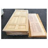 Pine 6 Panel Doors, Qty 8, Various Sizes, 30", 32", And 36" x 80"
