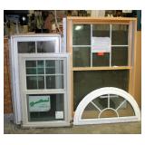 Pre-Hung Vinyl Wood And Aluminum Windows, Qty 4