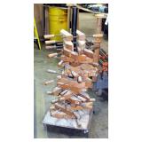 Jorgensen Adjustable 12" Wood Clamps, Qty 18, With Rolling Stand