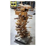 Jorgensen And WoodCraft 12" Adjustable Wood Hand Screw Clamps Qty 22, With Rolling Stand