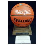 Earvin "Magic" Johnson Autographed Basketball With COA And Stand