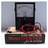 Vintage Heathkit Capaci-Tester Model CT-1, Micronta Multitester No. 22-203A, And Midland Field Stren