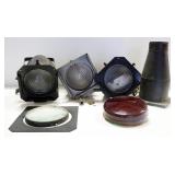 Stage Lights, Qty 3, Lens, Plastic Lamp Covers, And More