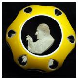 Pope John XXIII Baccarat Crystal Sulphide Paperweight