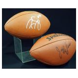 Ryan Sims And Jeff Lucas Autographed Footballs