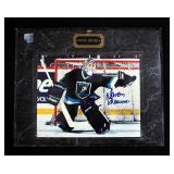 Olympic Hockey Silver Medalist Manon Rheaume Autographed Photograph On Plaque