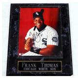 Frank Thomas Chicago White Sox Autographed Photo With COA, On Plaque