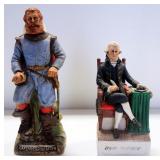 John Hancock And Captain John Smith Porcelain Decanters By McCormick Distillery