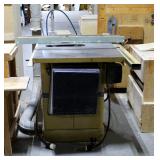 Powermatic 10" Tilting Arbor Table Saw, 36" x 60" x 39", With Rolling Blade And Hardware Cart