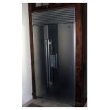 Sub-Zero Stainless Steel Side By Side Refrigerator/Freezer, Model 680, 84" x 42"