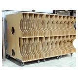 Lumber Assortment Various Sizes, Includes Cabinet Frames And More, Contents Of 2 Carts And More