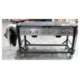 Rankam Metal Grill Model ST1017-012939 Propane, 7 Burner Grill, 37"T x 76"W x 26"D