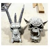 Summit Collection, Cast Resin Skulls, Qty 2