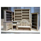 Salesman Sample Size Furniture, Including Dresser With Hutch, Buffet With Hutch, Secretary, Bench An