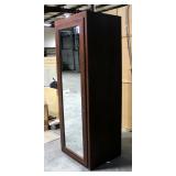Solid Wood Single Door Closet With Mirror, New, 79.5" x 29" x 25"