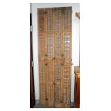Reclaimed Hinged Slat Shutters, 86.5" x 28.5", Qty 2