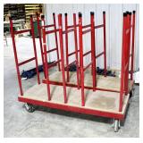 Hafele Lateral Parts Carts, Qty 2, 2000lb Capacity, 60" x 22" x 59"