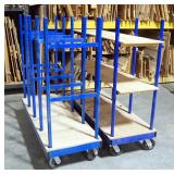 Shop Carts USA Lateral Parts Carts, Qty 2, 2000lb Capacity, 60" x 22" x 56"