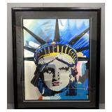 Peter Max (German-American, 1937 - ), "Liberty", Limited Edition Serigraph #258, 1990, Signed Framed