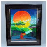 Peter Max (German-American, 1937 - ), "Without Borders", Limited Edition Serigraph #109, 1991, With 