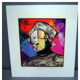 Mark Erikson (American), "Columbus 1492", Original Signed And Matted Print On Canvas, 1992, Marked 9