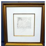 Peter Max (German-American, 1937 - ), "Homage To Picasso Volume 3 Etching IX, #018, 1991, Signed Fra