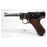 DWM Luger P-08 1915 8mm Pistol SN# 2956, With Original Holster Dated 1915 With Spare Mag, All #s Mat