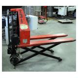 Raymond Battery Powered Scissor Pallet Jack, Model RTMXE20-X-45, 5000 Pound Capacity