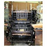 Original Heidelberg Cylinder Printing Press, 21" x 28" Max Sheet Size, Includes Wood Furniture And D
