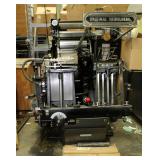 Original Heidelberg Windmill Printing Press, 10" x 15" Max Sheet Size, Approx. Measurements 58" x 56