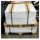 White Platinum Gloss Paper Stock 23" x 29", 100 Pound, And White Platinum Silk Cover, 23" x 35", 100