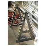 Metal A-Frame Pipe Rack, 32" x 30" x 21"