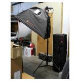 Photo Flex Platinum Series, Silver Dome Soft Box, 32" x 46", On Adjustable Stand, Includes Soft Side
