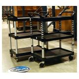 Rubbermaid Rolling Carts, 38" x 33.5" x 18.5", Qty 2