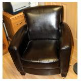 Vinyl Upholstered Reception Chairs, Qty 2, 34" x 31" x 28"