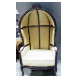 Balloon Chair With Floral Details, Approx 64" High x 32" Wide x 26