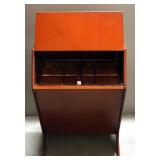 Coffin Shaped Craft Storage With Removable Divided Tray, 21" High x 12" Wide x 15" Deep