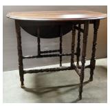 Dropleaf Dining Table With 3 Additional Leaves, 30" H x 40" W x 23" D (No Leaves, End Leaves Add 13.