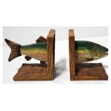 Fish And Cowboy Bookends, Total Qty 2, Each Set Approx 5.5" High