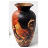 Vase And Vessel Assortment, Includes Vase With Rooster Image, Small Flower Pots/Vases And Decorative