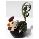 Chicken Decor, Includes Trinket Box And Statuettes, Total Qty 5