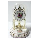Times Anniversary Clocks, Qty 2, Battery Operated, Floral Patterns On Both