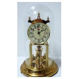 Anniversary Clocks, Qty 2, Includes Kundo And Elgin, Both With Gold Toned Frames And Floral Design F