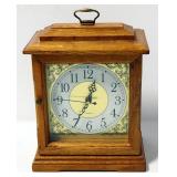 Quartz Mantel Clock With 3 Drawer Storage Behind Face Door