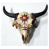 Miniature Bull Skulls, Qty 2, 1 Is Trinket Box Style With Lid, 4" x 4" And 7" x 7.5" 