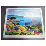 Jean-Claude Picot (French, 1933-2020) "Two femmes au Jardin a Theoule" Seriolithograph, Signed By Ar