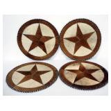 Believed To Be Cowhide Leather Lone Stars 