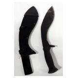 Machetes, Qty 4, 3 In Sheaths, Some Handles Wrapped In Tape