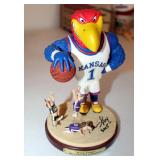 Jayhawk 8.5" Figurine Entitled "Keep Away", Limited Edition Signed And Numbered, Autographed By Bill